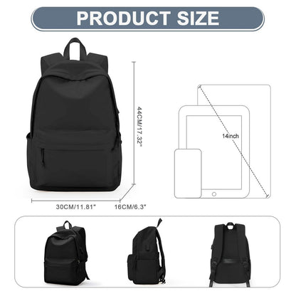Schulrucksack Wasserdicht für Mädchen & Jungen – Schwarz