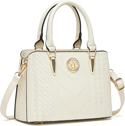 Elegante Damen Handtasche Henkeltasche Mittelgroß Lychee Muster