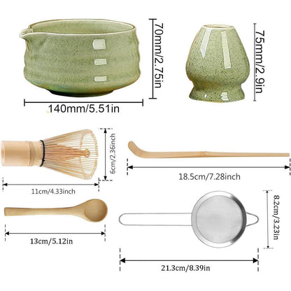 Matcha Tee Set 6-teilig – Japanisches Tee-Set für Anfänger