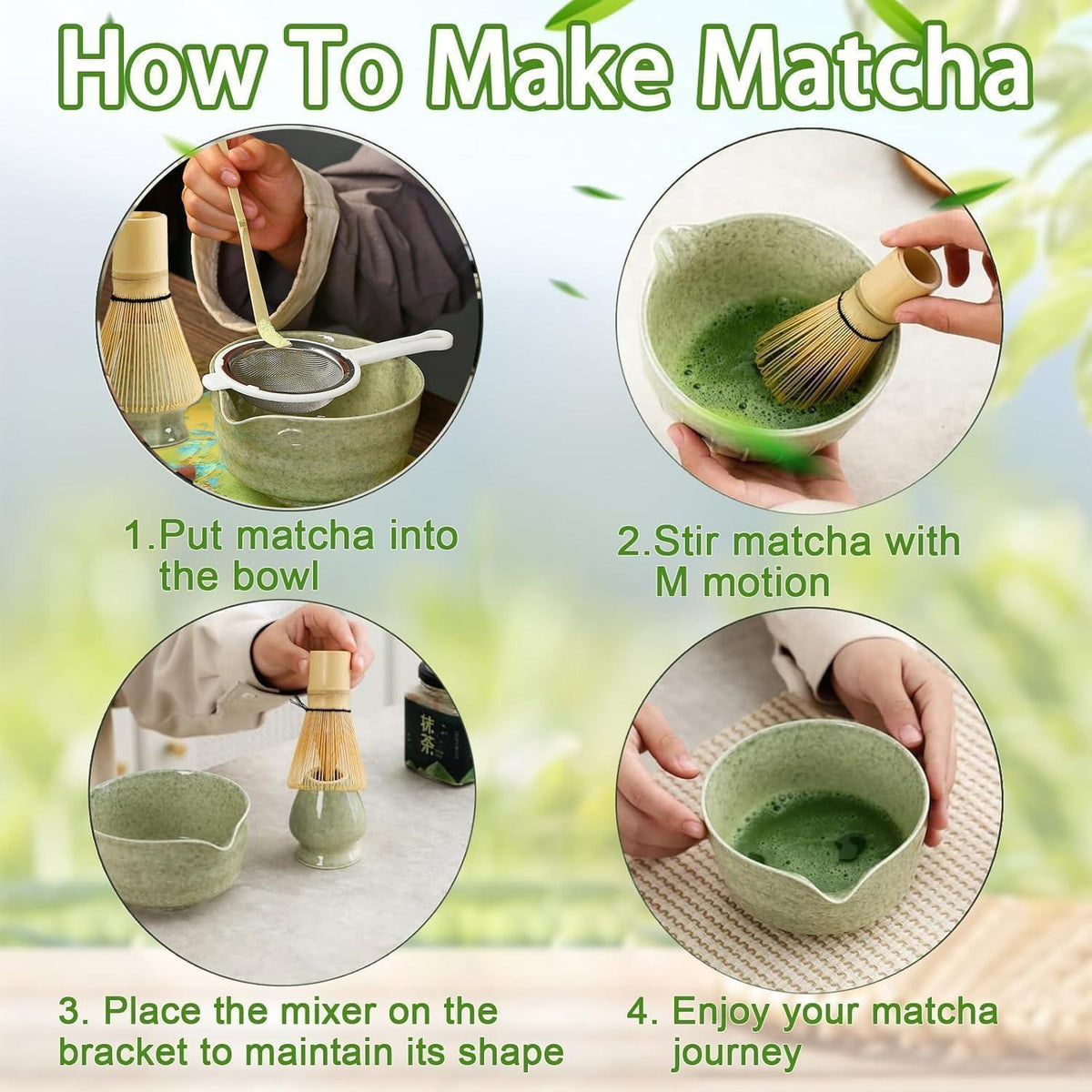 Matcha Tee Set 6-teilig – Japanisches Tee-Set für Anfänger