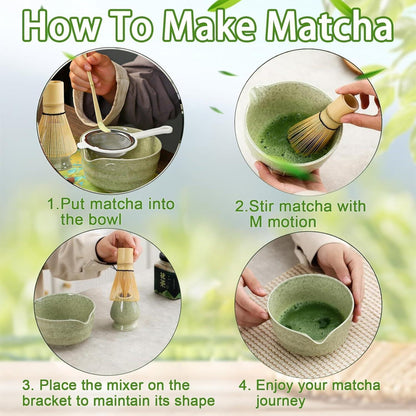 Matcha Tee Set 6-teilig – Japanisches Tee-Set für Anfänger