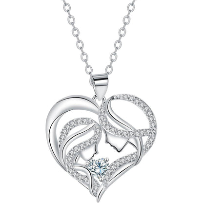 Halskette Herz aus 925 Sterling Silber für Damen