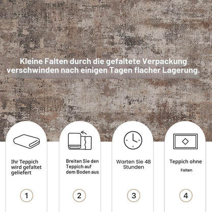 Moderner Teppich Wohnzimmer 160x230 cm Taupe Rechteckig