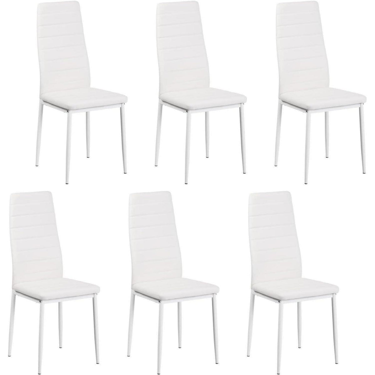 Esszimmergruppe 6 Personen – Holztisch 140x70cm + 6 Stühle