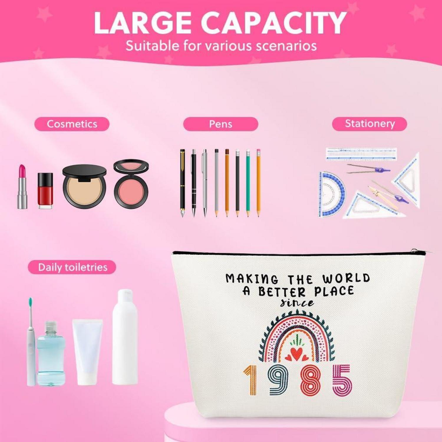 Aucuu Kosmetiktasche Damen Geburtstag Make-Up-Schminktasche Tragbare Makeup Bag für Frauen, Tochter, Freundinnen