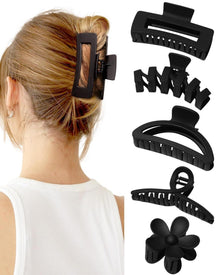 Matte Haarspangen Set 5 Stück große Haarklammern für dickes Haar