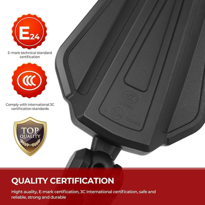 Motorrad Spiegel 7/8" & 22mm – Verstellbar & Robust