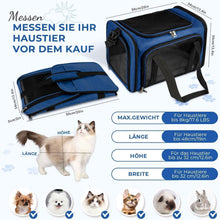 Faltbare Katzentransportbox für Hunde – Tragbar, Dunkelblau, 5kg