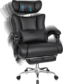 Ergonomischer Bürostuhl 200kg, breite Sitzfläche, verstellbare