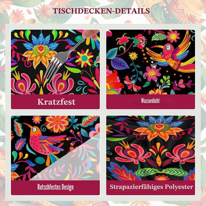 Wasserdichte Mexiko Tischdecke – Rechteckig 140x178 cm