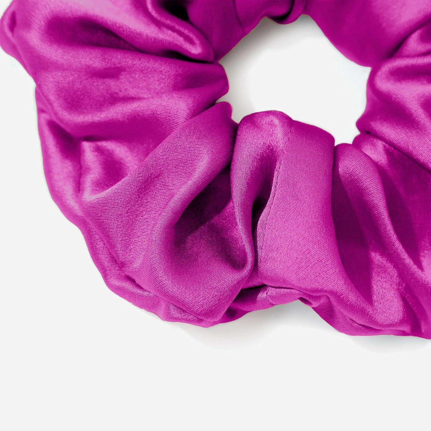 LILYSILK Seide Haarringe Pferdeschwanzhalter Haargummis MEHRWEG blau