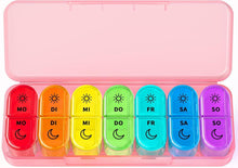 Tablettenbox 7 Tage BPA Frei Pillendose Unterwegs Medikamentenbox