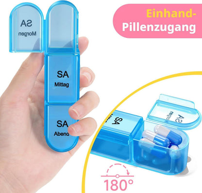 Tablettenbox 7 Tage Pillendose Medikamentenbox 3 Fächer
