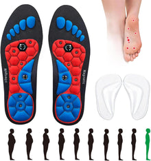 Magnetische Akupressur Einlegesohlen Gel Massage Orthopädisch