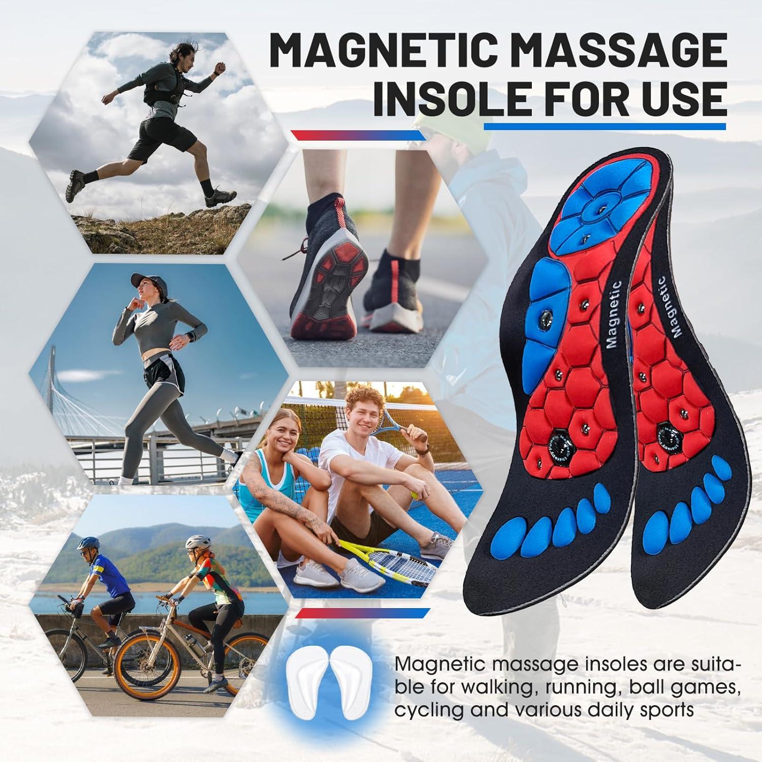 Magnetische Einlegesohlen Akupressur Gel-Einlagen 40-43