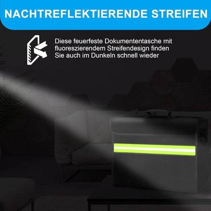 Feuerfester Geldbeutel mit Schloss – 6500°F Schutz für Wertsachen