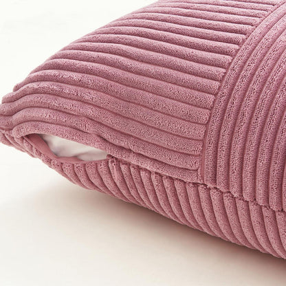 Rosa Kissenbezüge 4er Set – 40x40 cm Windmühlen-Design