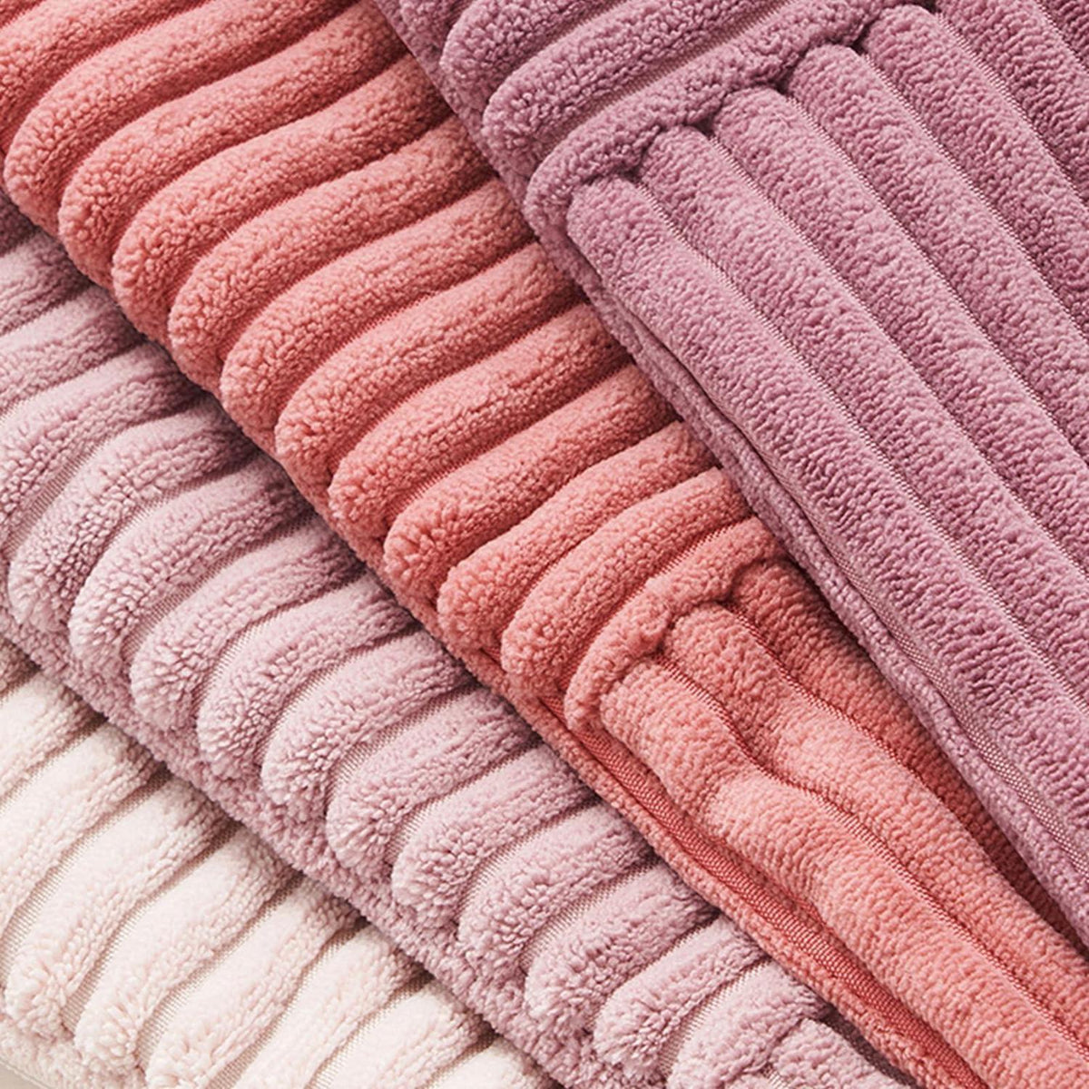 Rosa Kissenbezüge 4er Set – 40x40 cm Windmühlen-Design