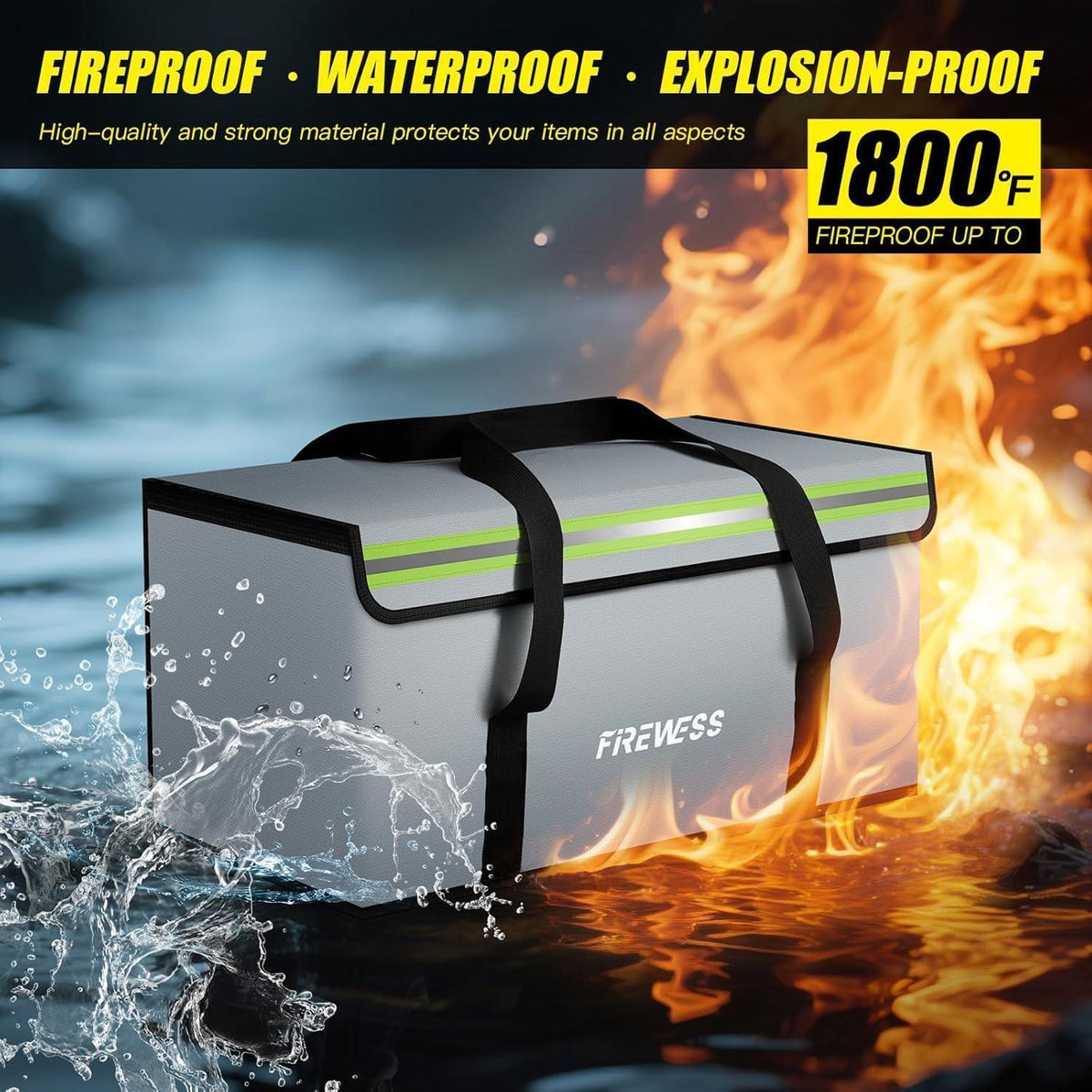 Feuerfeste Dokumententasche – Safe für Wertsachen & Dokumente