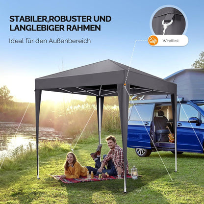 Faltpavillon 3x3m – Wasserdicht & Höhenverstellbar mit Zubehör