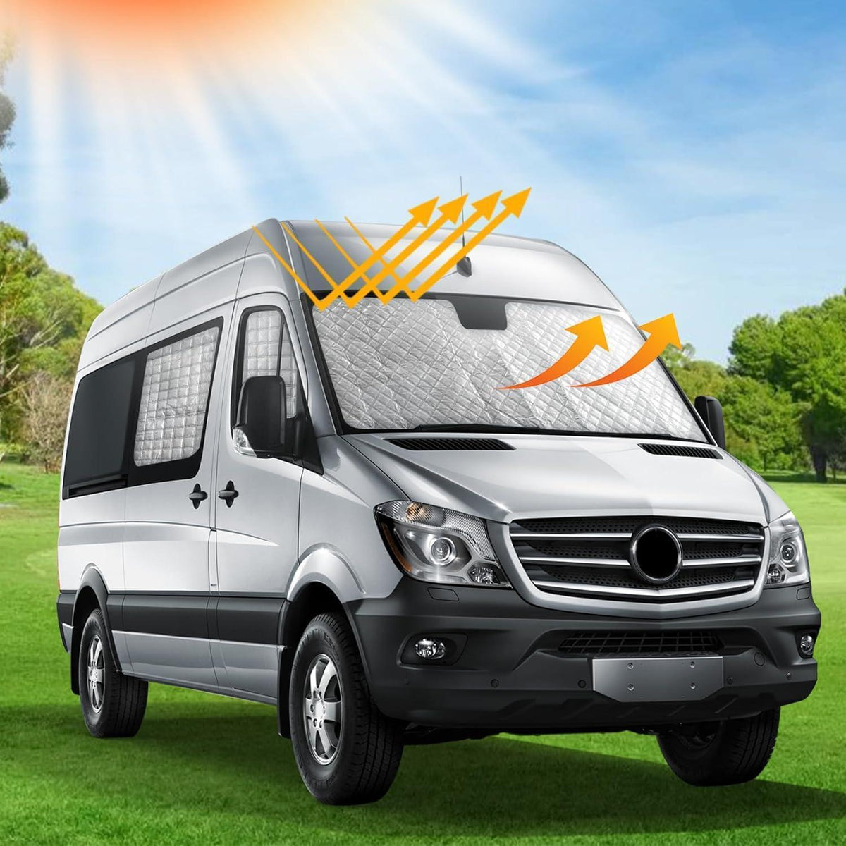 Thermomatte Sprinter Innen 2019-2024 | 7-teilig Sonnenschutz