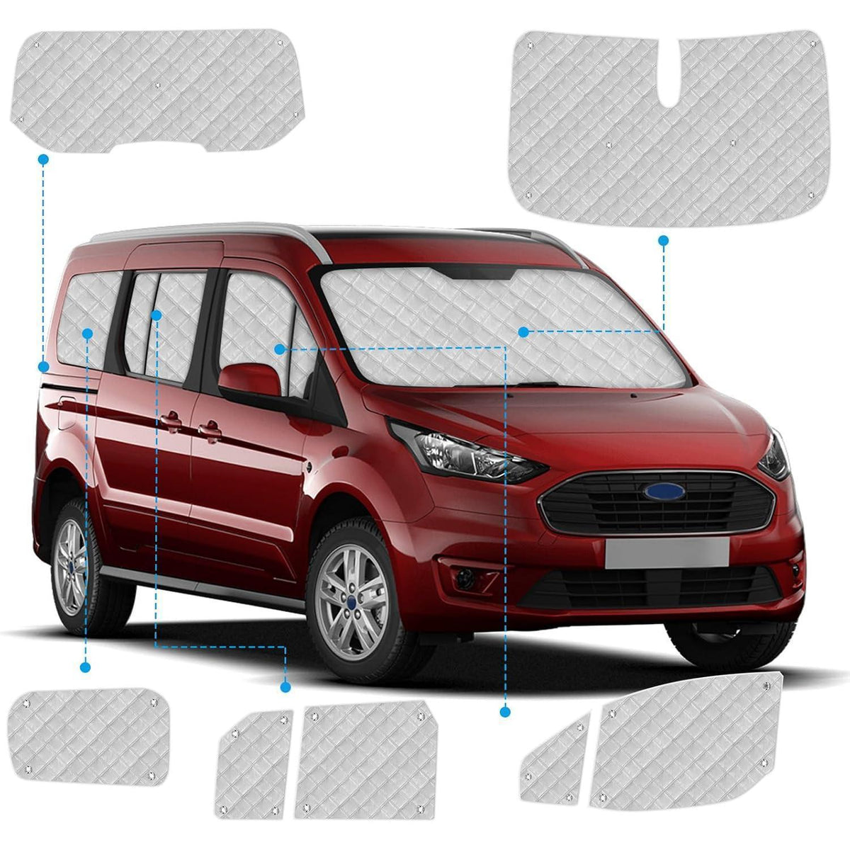 Thermomatte Ford Tourneo Connect 2012-2022 – 12-teilig