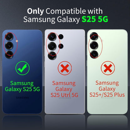 Samsung Galaxy S25 3in1 Schutz: Hülle & 2x Panzerglasfolie