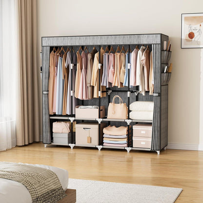 Stoffschrank 170cm breit – Viel Stauraum & Abdeckung