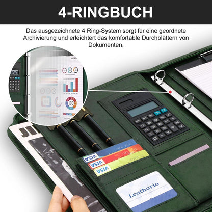 Schreibmappe A4 mit Klarsichthüllen & Zubehör
