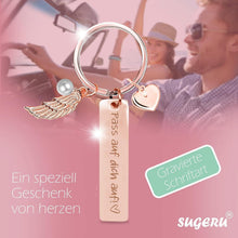 Herz Schlüsselanhänger personalisiert | Geschenk für Frauen & Mama