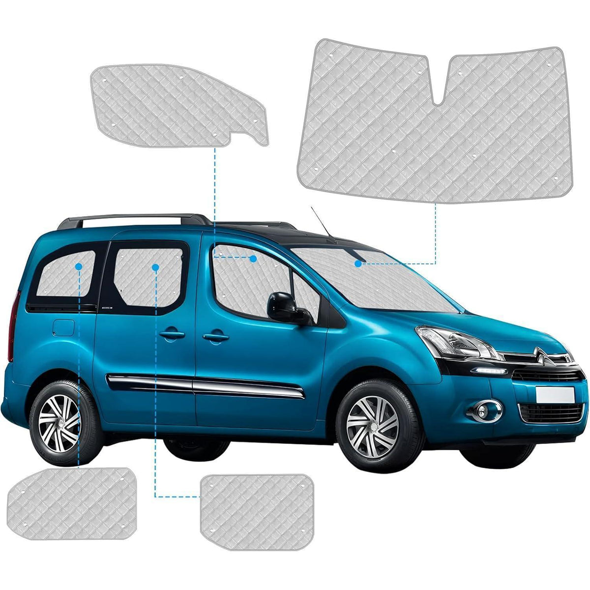 Sonnenschutz Auto Frontscheibe Citroen Berlingo 2018-2025