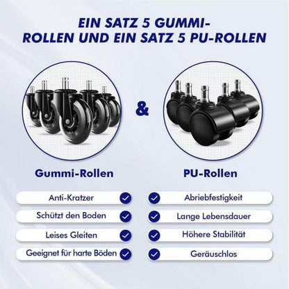 Ergonomischer Bürostuhl mit Verstellbaren Armlehnen, Weiche