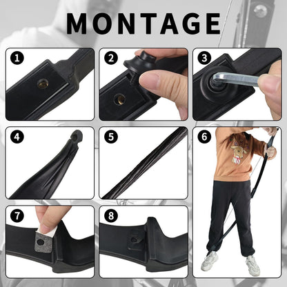 Recurvebogen Set für Erwachsene & Anfänger – 40lbs, Links & Rechtshänder