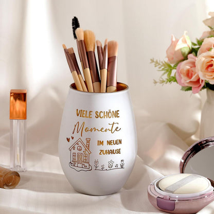 Windlicht aus Glas mit Gravur "Viele schöne Momente"