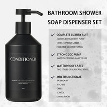 3x Seifenspender Set Schwarz 500ml - Küche & Bad