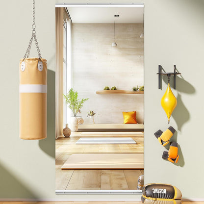 Großes Wandspiegel Fitness 210x100cm – Für Yoga, Tanz & Home Gym