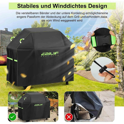 Wetterfeste Grillabdeckung 90x70x110cm – Robust & Langlebig