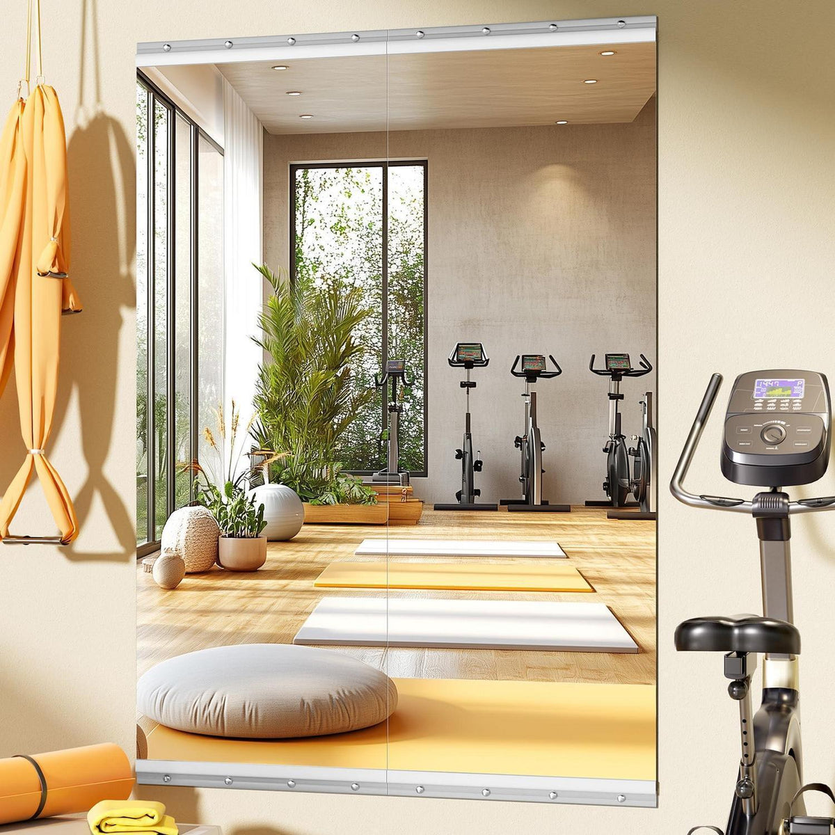 Ganzkörperspiegel 140x52cm - 2er Set für Fitnessraum & Yoga