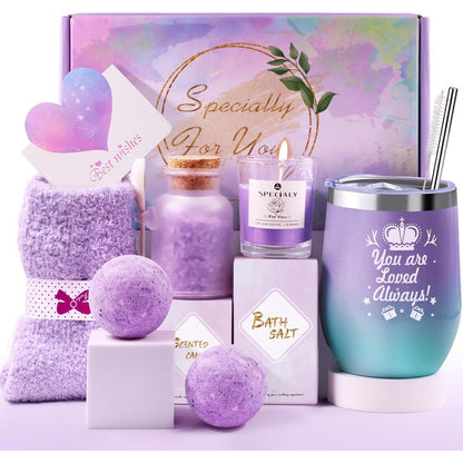 Geschenkset Entspannung für Frauen mit Thermobecher