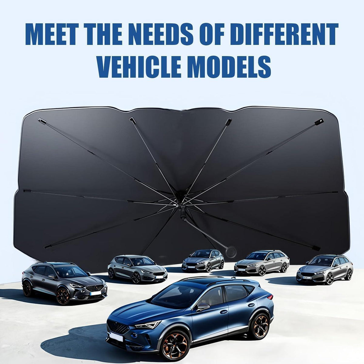 Auto Sonnenschirm 140x80cm – UV-Schutz & Wärmeisolierung