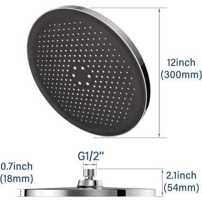 Großer Duschkopf Regendusche 12 Zoll Verstellbar Chrom