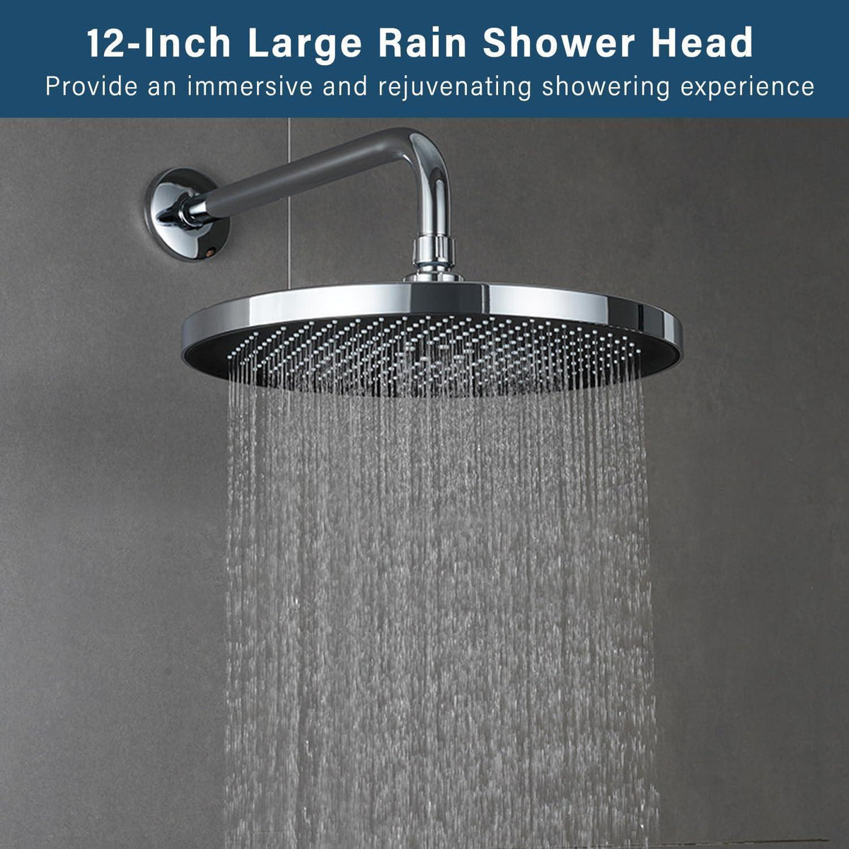 Großer Duschkopf Regendusche 12 Zoll Verstellbar Chrom
