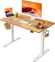 Elektrisch höhenverstellbarer Schreibtisch 100x60 cm Memory-Steuerung