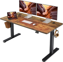 Höhenverstellbarer Elektrischer Schreibtisch 140x60cm Steh-Sitz Tisch