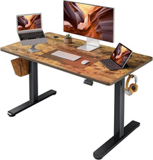 FEZIBO Elektrischer höhenverstellbarer Schreibtisch 100 x 60 cm
