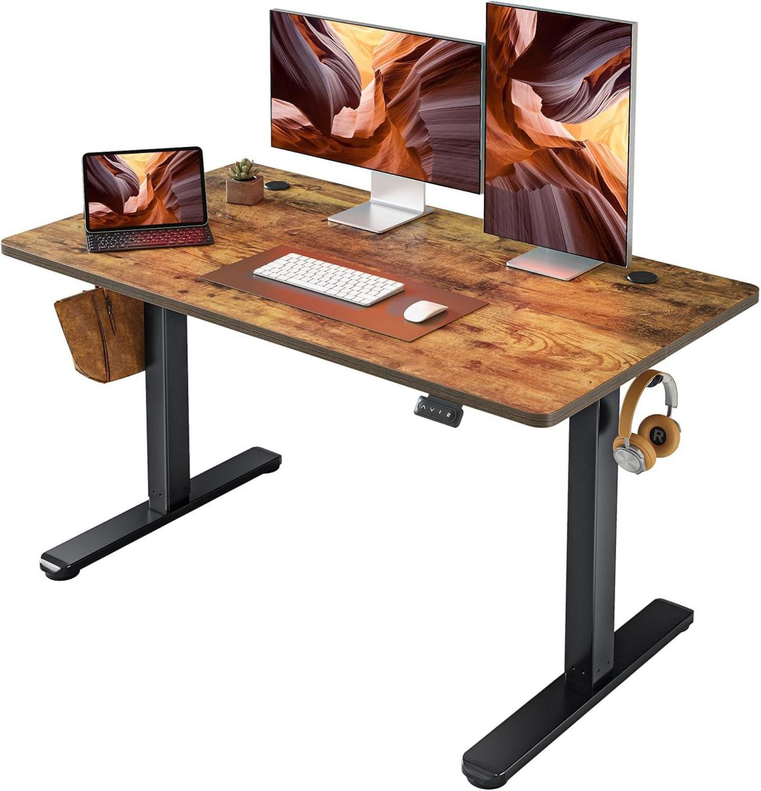Höhenverstellbarer Schreibtisch Elektrisch 120 x 60 cm Stehpult