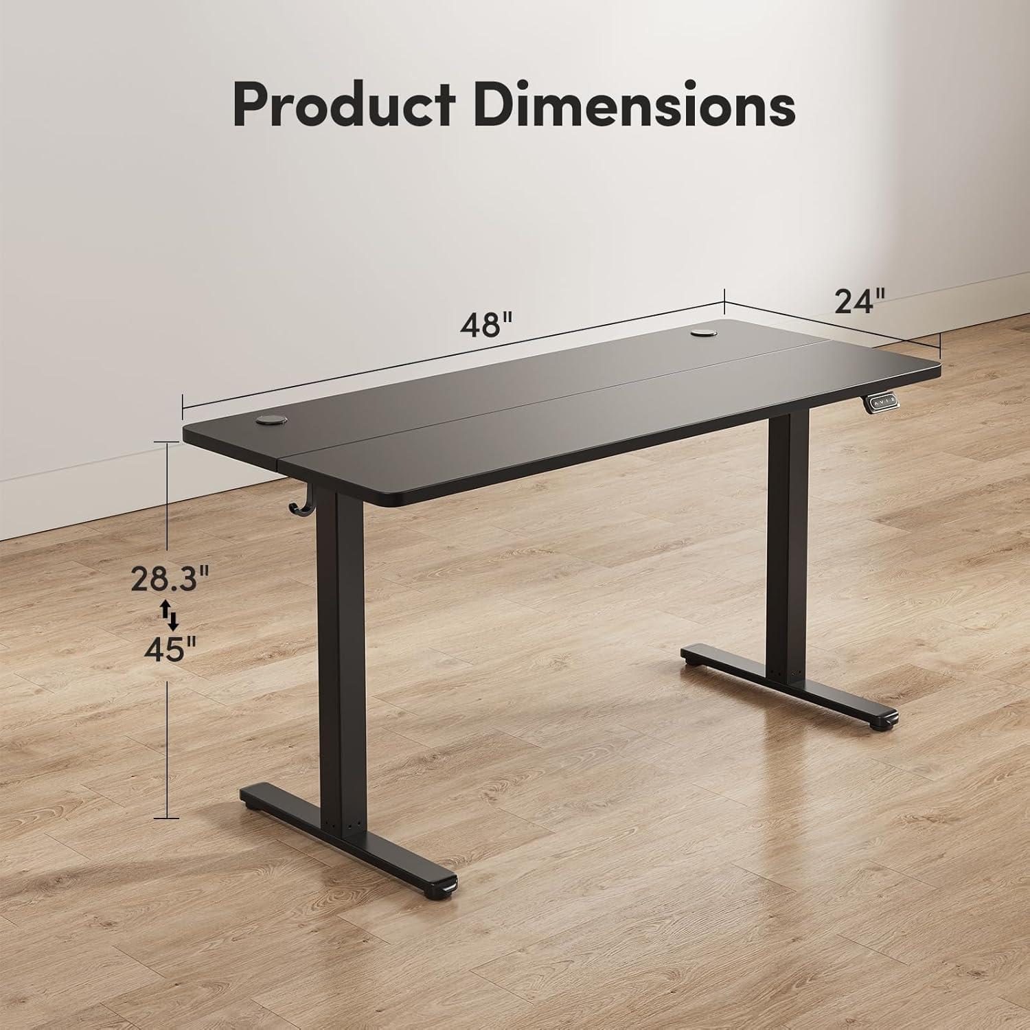 Elektrischer höhenverstellbarer Schreibtisch 120x60cm Steh-Sitz Tisch