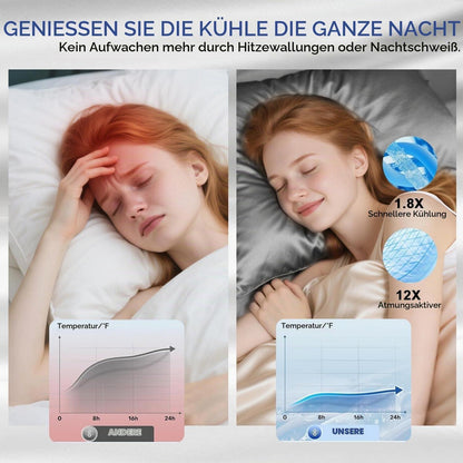 Seidenkissenbezug 2er-Set, 21 Momme, Space Grey