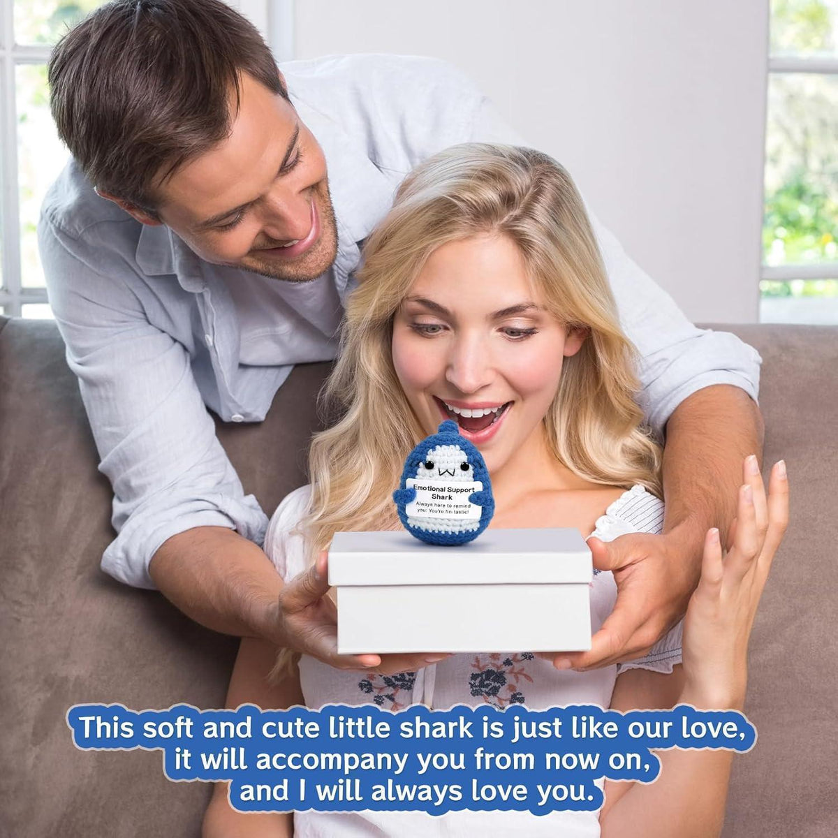 Gehäkelter Hai Kuscheltier – Positives Geschenk für Hai-Liebhaber