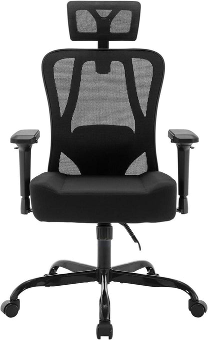 Ergonomischer Bürostuhl 200kg mit 2D-Sitzkissen und Wippfunktion